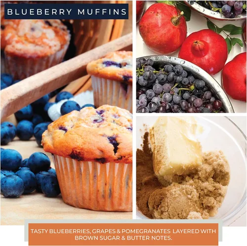 Miniatura 3 de A Cheerful Giver - Vela en tarro de vidrio perfumada Blueberry Muffins Baby (6 onzas) con tapa y fragancia fiel a la vida, fabricada en Estados