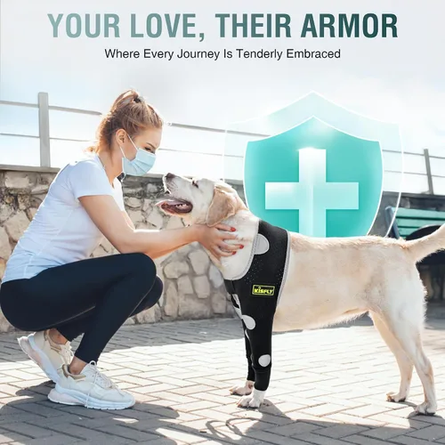Miniatura 6 de Codera para perro y pierna delantera para perro para dejar de lamer, protector de codo de perro y coderas de higroma para perros, mangas