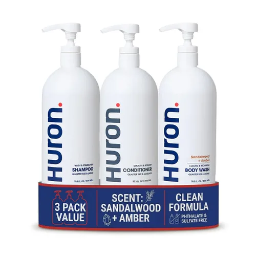 Miniatura 14 de Huron Hair Duo Juego de champú y acondicionador nutritivo para hombres Limpia, fortalece e hidrata Sin sulfatos ni parabenos, vegano