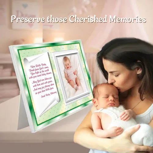 Miniatura 3 de Marco de fotos Irish Baby Blessing – Regalo tradicional de bendición cristiana de abuelos – con capacidad para fotos de 3.5 x 5 pulgadas Bendición