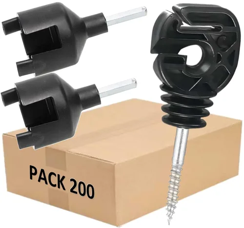 Miniatura 9 de PK100 - Cerca eléctrica de múltiples usos aislantes en azul con 1 herramienta de zócalo gratis/portabrocas