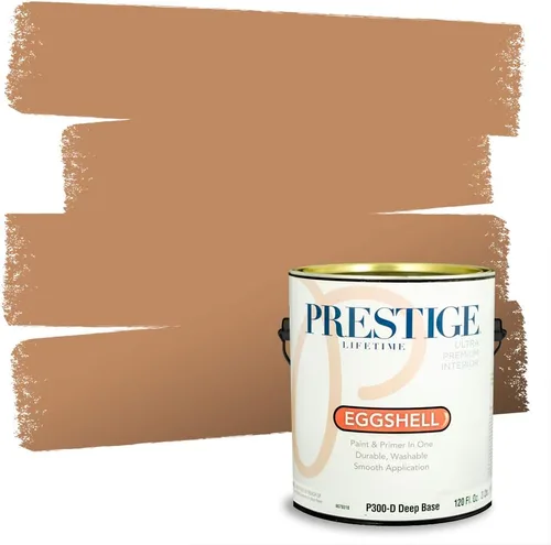 Miniatura 43 de PRESTIGE Pintura exterior e imprimación en uno, bronceado Aberdeen, plano, 1 galón