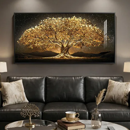 Miniatura 24 de Arte de pared botánico vintage con marco grande para sala de estar, impresiones de pintura en lienzo floral rústico neutro, cuadro retro de flores