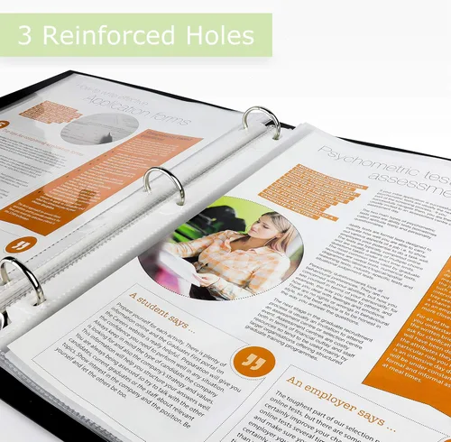 Miniatura 6 de Performore Protectores de 150 hojas, transparentes de 8.5 x 11 pulgadas para carpeta de 3 anillas, fundas de plástico para hojas de plástico