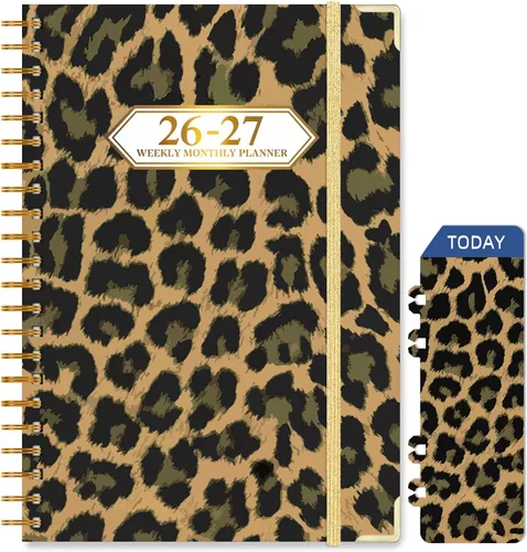 Miniatura 17 de 2026-2027 Planner, Jul.2026-Jun.2027 Planner Weekly and Monthly 6.25"x8.5" with Page Tabs, Calendar Hardcover with Inner Pocket, Elastic Band