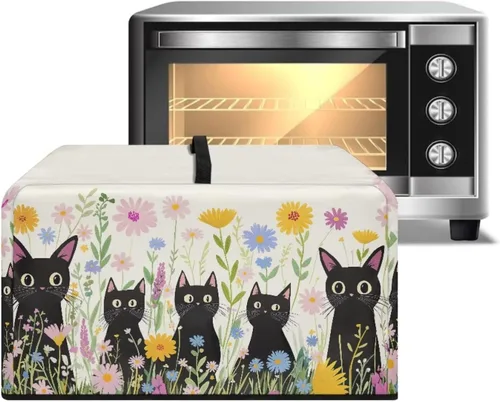 Miniatura 24 de Cubierta de horno de microondas de convección para encimera, tostadora, horno, protector de electrodomésticos para decoración de cocina del hogar
