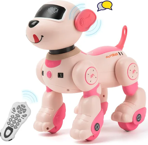 Miniatura 8 de Perro Robot de Juguete con Control Remoto: Perro Robótico Programable para Niños, Perro Robot Interactivo Inteligente, Mascota Robot que Baila