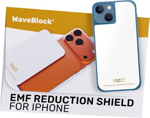 Miniatura 10 de WAVEBLOCK Bloqueador de EMF para Celular - Hecho para iPhone 11 - La única pegatina 5G-Shield patentada, respaldada científicamente y probada