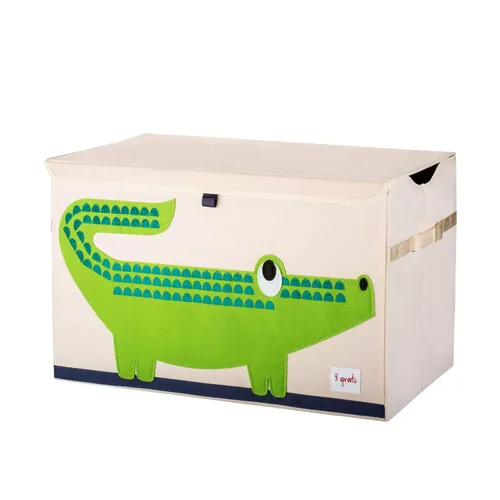 Miniatura 6 de 3 Sprouts Cofre grande de juguetes para niños con tapa y asas, contenedor plegable de almacenamiento de juguetes, caja/caja/cesta organizadora