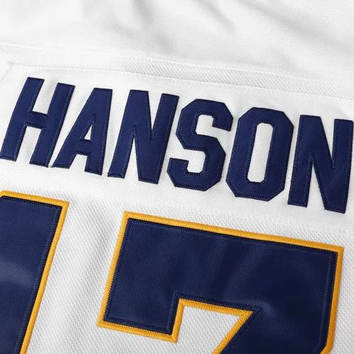 Miniatura 36 de Phoneutrix Hanson Brothers Charlestown Chiefs 16 Jack 17 Steve 18 Jeff Slap Shot Movie Hockey Jersey Azul