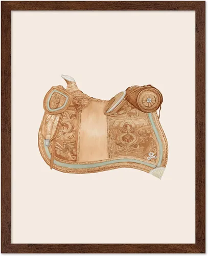 Miniatura 9 de Poster Master Póster vintage de cuero para silla de montar, estampado retro de vaquero, arte de silla de montar, diseño occidental, impresión
