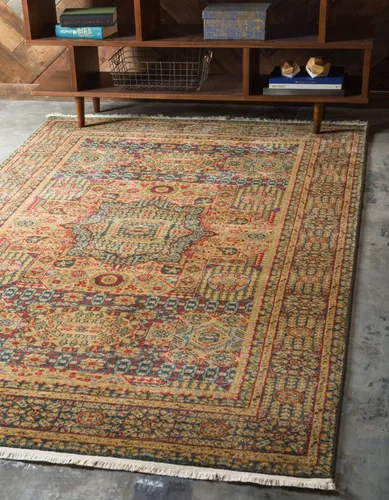 Miniatura 18 de Unique Loom Palace Collection - Alfombra rectangular (2 pies 2 pulgadas x 3 pies 1 pulgada, verde claro/marrón)