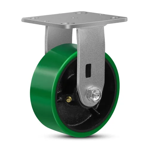 Miniatura 77 de Ruedas giratorias, ruedas industriales de 4 pulgadas resistentes, poliuretano en rueda de acero, ruedas giratorias de placa superior
