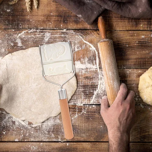 Miniatura 8 de EXCEART Moldes para galletas de bricolaje, 8 patrones de animales para festivales, cortadores de galletas rodantes resistentes