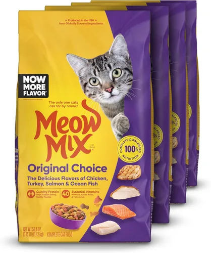 Meow Mix Original Choice - Alimento seco para gatos, 3.15 libras (paquete de 4)