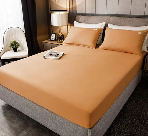 Miniatura 7 de Sábana bajera ajustable elástica de 100 % algodón, con bolsillo extra profundo, sábana bajera ajustable para cama individual