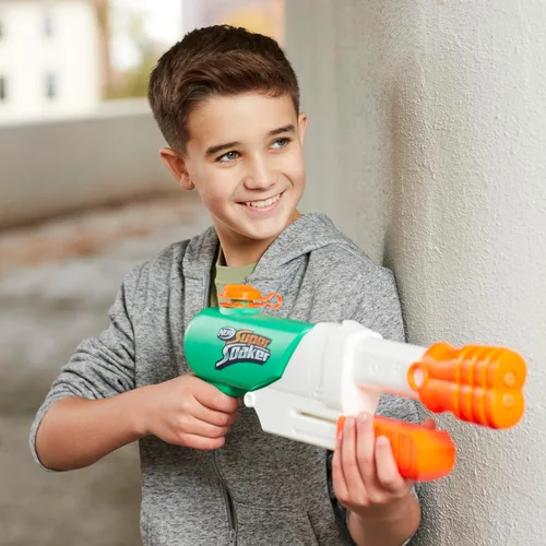 Miniatura 8 de SUPERSOAKER - Blaster de agua Nerf Super Soaker Hydro Frenzy , diversión sin límites 3 en 1, boquilla ajustable, 2 tubos de lanzamiento de agua