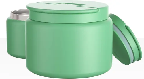 Miniatura 12 de Termo de sopa de 14.5 onzas para comida caliente para niños, tarro de comida aislado al vacío, termo de sopa sin torsiones para comida caliente