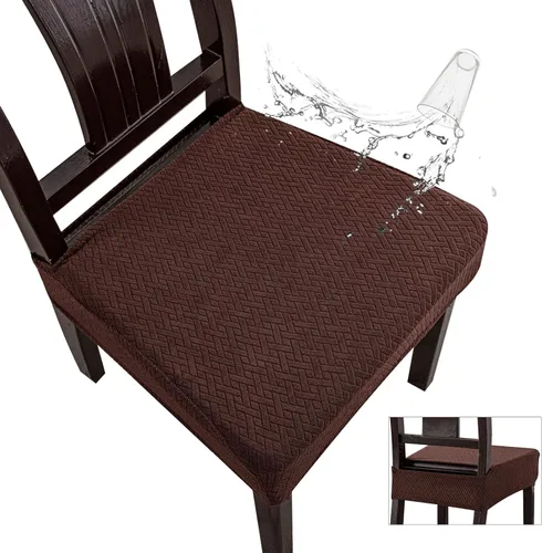 Miniatura 14 de Genina Fundas de asiento impermeables para sillas de comedor, fundas impermeables para sillas de comedor