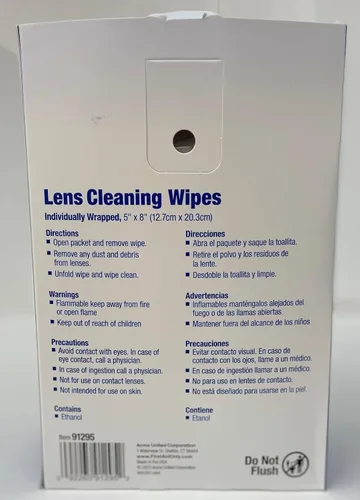 Miniatura 9 de PhysiciansCare - Toallitas antiempañantes y antiestáticas para lentes, 1 paquete, (100 unidades)