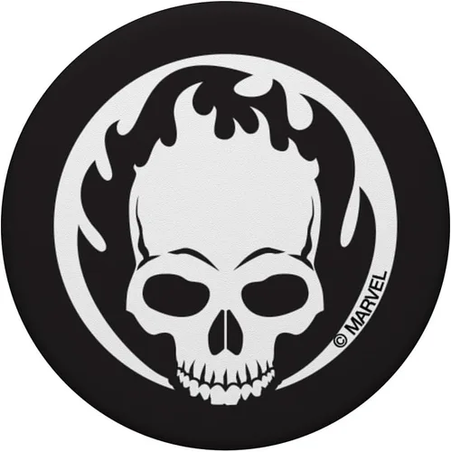 Miniatura 3 de Marvel Ghost Rider Flaming Skull PopSockets - Agarre y soporte para teléfonos y tabletas, Negro
