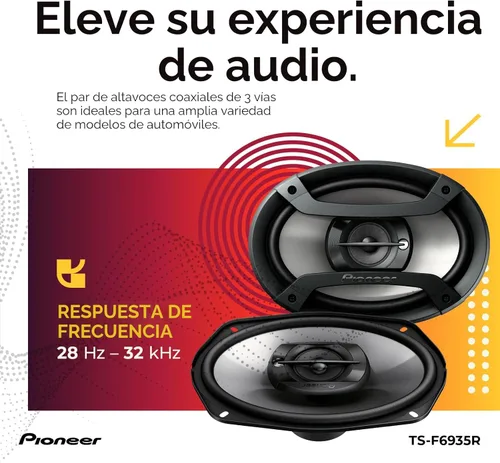 Miniatura 5 de PIONEER TS-F6935R Altavoces coaxiales de audio para coche de 3 vías, altavoces pasivos para automóvil de 6 x 9 pulgadas (par), potencia máxima