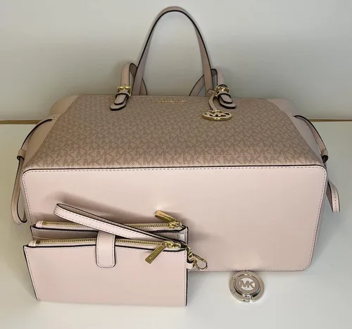 Miniatura 5 de MICHAEL Michel Kors Gilly - Bolso grande de viaje con cordón con doble cremallera y gancho de Michael Kors