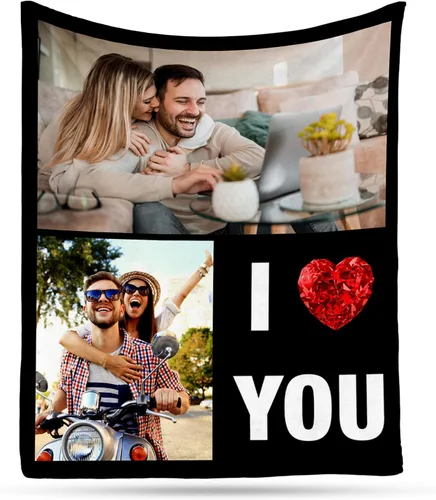 Miniatura 16 de Envío al día siguiente, manta musical personalizada con foto - impresa en EE. UU., mantas personalizadas con foto para adultos y niños, regalos