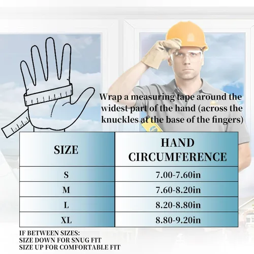 Miniatura 4 de Guantes de trabajo para hombre, guantes mecánicos multifuncionales de servicio ligero, para exteriores, ajuste de rendimiento, pantalla táctil