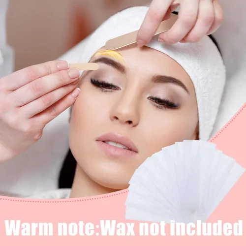 Miniatura 2 de Maitys Kit de tiras de cera pequeñas para cejas, papel de depilación, tiras faciales, almohadillas de depilación para mujeres y hombres, cejas