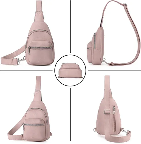 Miniatura 6 de CLUCI Small Sling Bag for Women, Leather Crossbody Fanny Packs Trendy, Women's Chest Bag
