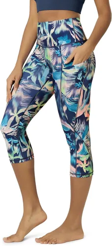 Miniatura 169 de ODODOS - Leggings capri de cintura alta para mujer con bolsillos, control de abdomen, no se transparentan, para entrenamiento atlético, running