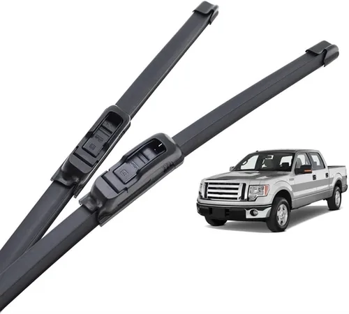 Limpiaparabrisas delantero de automóvil compatible con Ford F-Series F-150 F-250 F-350 F-450 MK12 cepillos de parabrisas de 22 pulgadas + 22 pulgadas