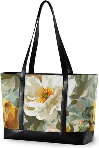 Vintage Flower moderno portátil bolso con cremallera monederos de trabajo para enfermera trabajo con tableta bolso para laptop mujer