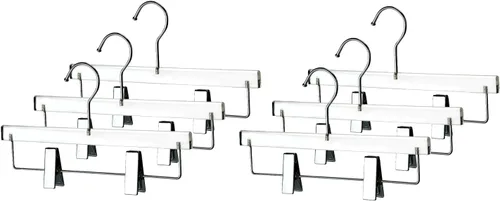 Miniatura 13 de YBM Home Quality Acrylic Clear Skirt Hangers Made of Clear Acrylic for a Luxurious Look and Feel for Wardrobe Closet, Skirt Hangers Organizes Oro
