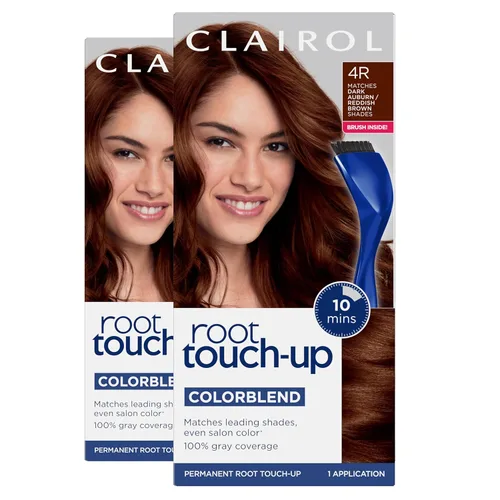 Miniatura 55 de Clairol Root Touch-Up de Nice'n Easy - Tinte permanente para el cabello, color caoba claro 6R/Marrón rojizo claro, paquete de 2 6R castaño