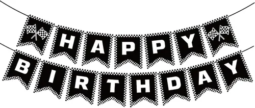 Miniatura 7 de Cartel de feliz cumpleaños, decoraciones para fiestas de cumpleaños, baby shower, niños y hombres, suministros para fiesta de cumpleaños (B)