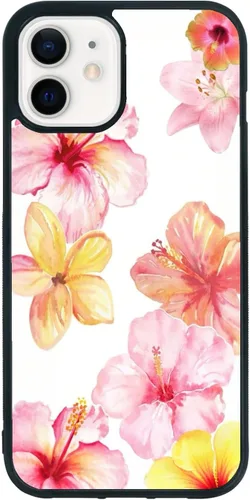 Miniatura 138 de Funda de teléfono de playa de verano a prueba de golpes y protectora con hibisco, bonitas fundas de teléfono para iPhone XR jamaica (Hibiscus Flower)