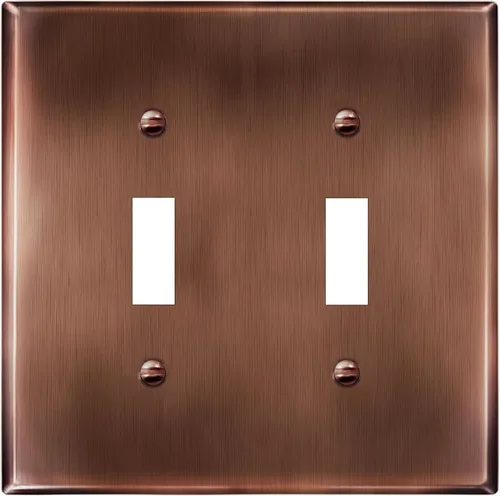 Miniatura 16 de LIDER Placa de Pared de Metal para Interruptor de Luz de Palanca, Cubierta de Interruptor de Acero Inoxidable, Resistente a la Corrosión