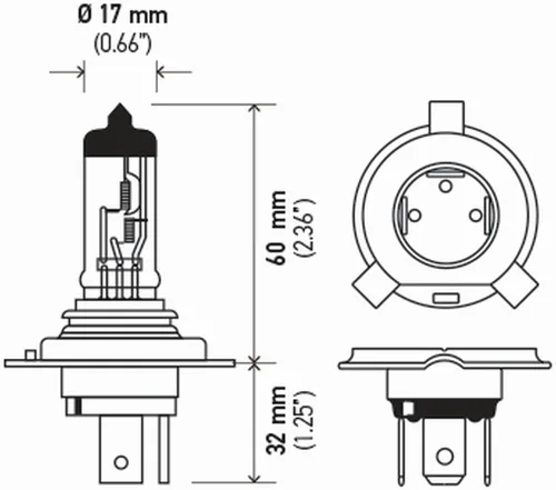 Miniatura 2 de HELLA Bombilla de rendimiento H4P50 +50, 12 V, 60/55 W