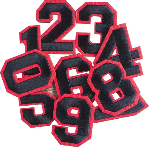 Miniatura 7 de Oli and Alex Parches para planchar de 2.4 pulgadas – 10 piezas de parches de números para ropa – Super pegamento – No necesita coser – Parche