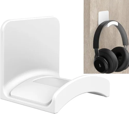 Miniatura 10 de SOKUSIN Soporte para auriculares, soporte adhesivo para auriculares para juegos, gancho universal de montaje en pared para todos los Negro