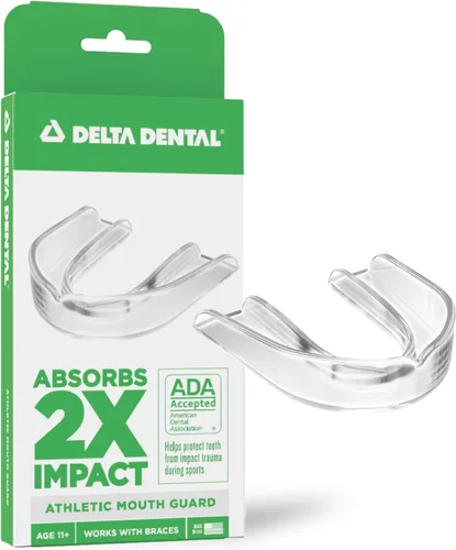 Miniatura 7 de Protector bucal deportivo Delta Dental - Aceptado por la ADA - 2 veces la absorción de impacto - Funciona con brackets - Aqua 2X impact absorption