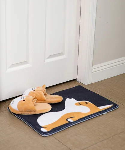Miniatura 8 de Nayothecorgi Pantuflas Corgi suaves - Talla única, Naranja