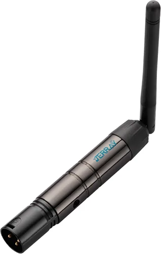 Miniatura 2 de JERRAY - 8 piezas, 7 receptores inalámbricos DMX femeninos y 1 transmisor masculino, control 2.4G Dfi DJ, versión corta para luz LED de escenario