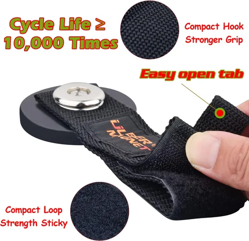 Miniatura 8 de ULIBERMAGNET Correa de velcro magnética fuerte, organizador de herramientas de almacenamiento magnético resistente, cable de extensión, manguera