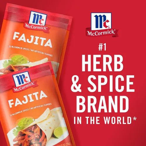 Miniatura 18 de McCormick Mezcla de condimentos, para fajitas estilo restaurante en casa. Se puede utilizar con: pollo, filete, camarones, verduras, 1.12 oz