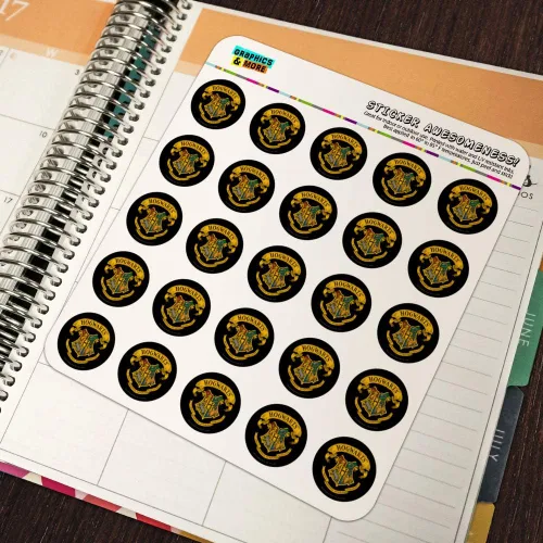 Miniatura 5 de Harry Potter Ilustrated Hogwart's Crest Planner Calendario Scrapbooking Craft Pegatinas Opaco