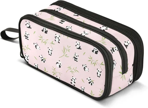 Miniatura 29 de MNSRUU Estuche grande para lápices, estuche estético con diseño de rana linda, organizador de marcadores, caja de lápices para niñas, niños