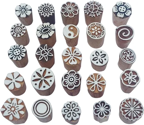 Miniatura 24 de Royal Kraft Sellos de impresión de bloques de madera surtidos (juego de 10) Bulk01_10